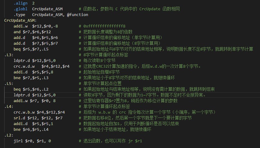 龙芯LoongArch指令集计算CRC32的速度是MIPS的4倍以上